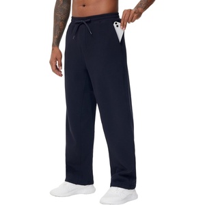 image:imageTHE GYM PEOPLE Mens Baggy Fleece Workout Sweatpants with Pockets Drawstring Lounge Athletic Running PantsNavy Blue