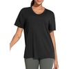 image:imageTHE GYM PEOPLE Womens Short Sleeve Loose Fit T Shirts Basic Summer Casual VNeck Breathable Workout Tee TopsBlack