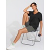 image:imageTHE GYM PEOPLE Womens Short Sleeve Loose Fit T Shirts Basic Summer Casual VNeck Breathable Workout Tee TopsBlack