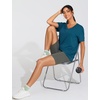 image:imageTHE GYM PEOPLE Womens Short Sleeve Loose Fit T Shirts Basic Summer Casual VNeck Breathable Workout Tee TopsDark Blue Green