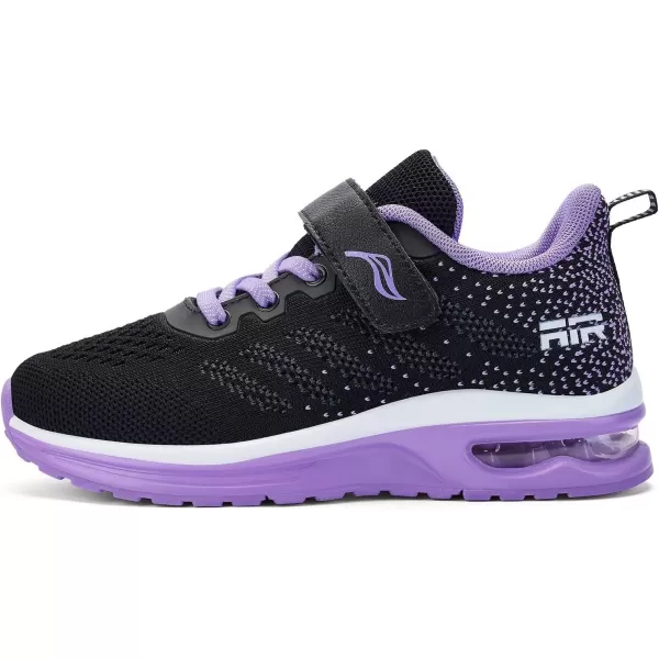 Lamincoa ToddlerLittle Kids Boys Girls Lightweight Sneakers UnisexChild Air Running NonSlip Athletic Tennis ShoesBlack Purple