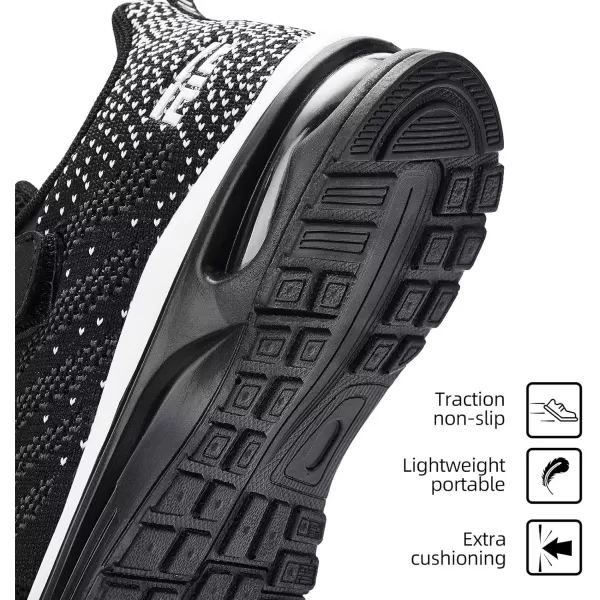 Lamincoa ToddlerLittle Kids Boys Girls Lightweight Sneakers UnisexChild Air Running NonSlip Athletic Tennis ShoesBlack White