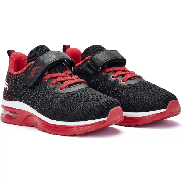 Lamincoa ToddlerLittle Kids Boys Girls Lightweight Sneakers UnisexChild Air Running NonSlip Athletic Tennis ShoesBlackRed