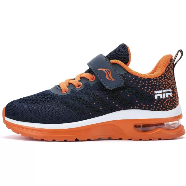 Lamincoa ToddlerLittle Kids Boys Girls Lightweight Sneakers UnisexChild Air Running NonSlip Athletic Tennis ShoesBlue Orange