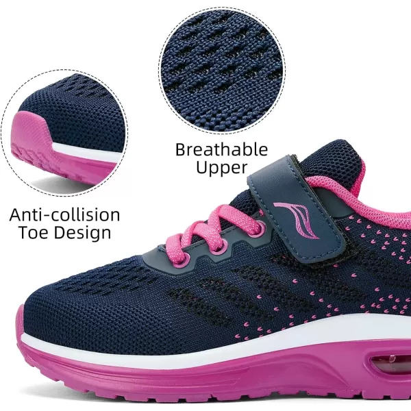 Lamincoa ToddlerLittle Kids Boys Girls Lightweight Sneakers UnisexChild Air Running NonSlip Athletic Tennis ShoesBlue Rose