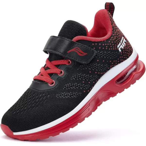 Lamincoa ToddlerLittle Kids Boys Girls Lightweight Sneakers UnisexChild Air Running NonSlip Athletic Tennis ShoesBlackRed