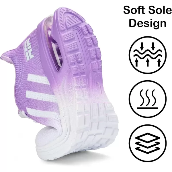 Lamincoa Womens Air Running Shoes Lightweight Women Sneakers Air Cushion Walking Tennis Shoes for WomenWhite Purple