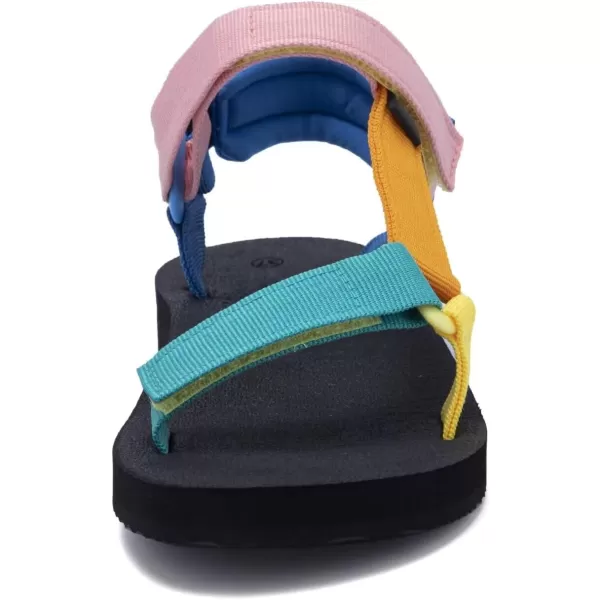 Womens Sandals Casual Summer Sandals for Women with Arch Support Yoga Mat Insole Lightweight Water Shoes OutdoorMulticolor