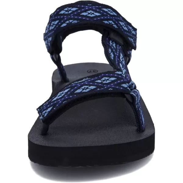 Womens Sandals Casual Summer Sandals for Women with Arch Support Yoga Mat Insole Lightweight Water Shoes OutdoorNavy