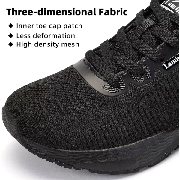 Lamincoa Mightycloud Womens Sneakers Soft Landing Running Tennis Shoes Lightweight Cushioning Walking Shoes for WomenBlack