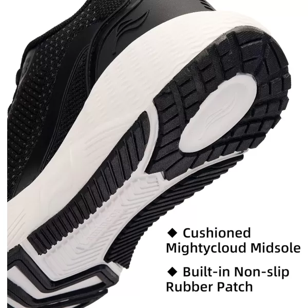 Lamincoa Mightycloud Womens Sneakers Soft Landing Running Tennis Shoes Lightweight Cushioning Walking Shoes for WomenBlackWhite