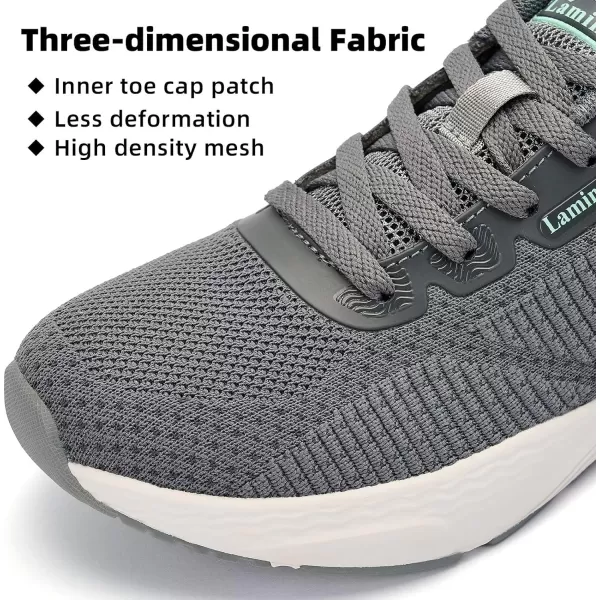 Lamincoa Mightycloud Womens Sneakers Soft Landing Running Tennis Shoes Lightweight Cushioning Walking Shoes for WomenGrey