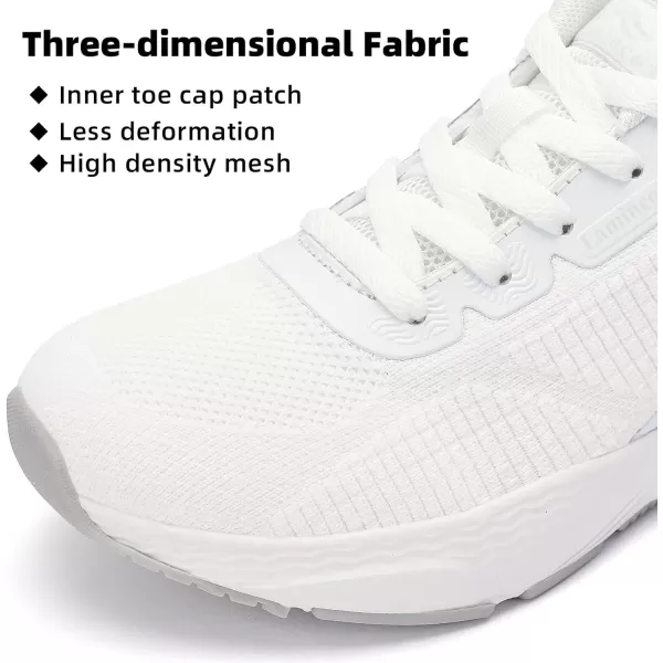 Lamincoa Mightycloud Womens Sneakers Soft Landing Running Tennis Shoes Lightweight Cushioning Walking Shoes for WomenWhite