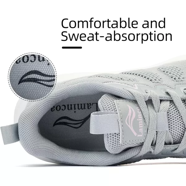 Lamincoa Sneakers for Women Athelic Womens Tennis ShoesLightgray