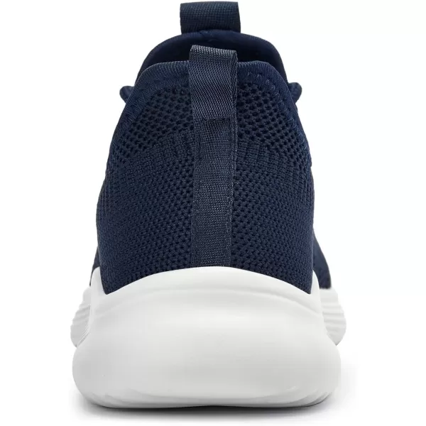 Lamincoa Wide Width Mens Tennis Shoes Slip On Lightweight Breathable Casual Sneakers for Walking Running Gym Jogging FitnessNavy Blue