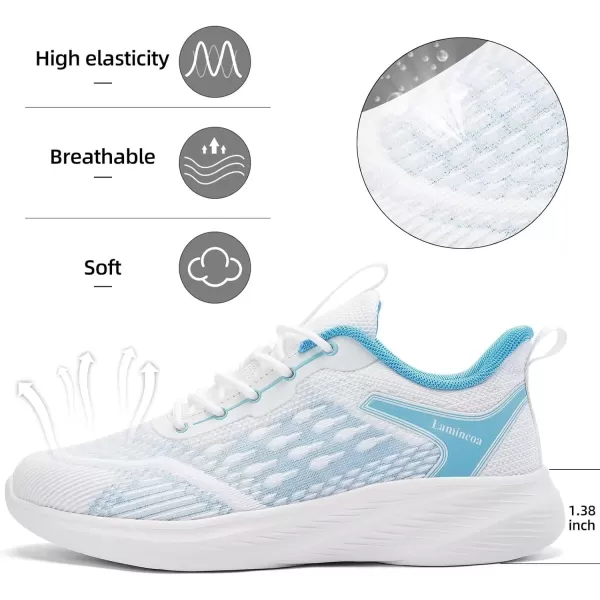 Lamincoa Womens Lightweight Walking Shoes Running Sneaker for Women Tennis AthelicBlue