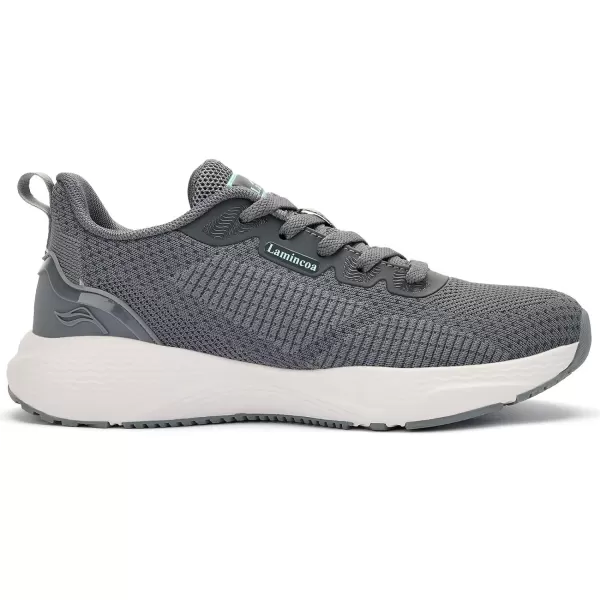 Lamincoa Womens Mightycloud Soft Landing Cushioning Running Tennis ShoesGrey