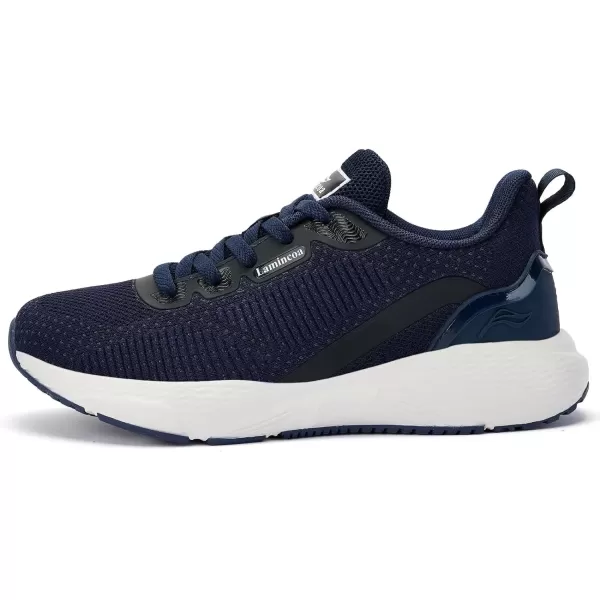 Lamincoa Womens Mightycloud Soft Landing Cushioning Running Tennis ShoesNavyblue