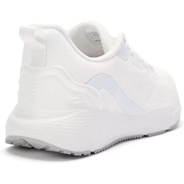 Lamincoa Womens Mightycloud Soft Landing Cushioning Running Tennis ShoesWhite