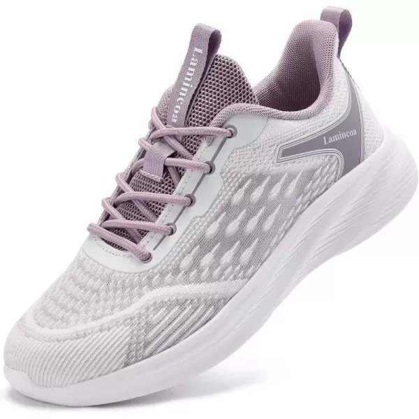 Lamincoa Womens Lightweight Walking Shoes Running Sneaker for Women Tennis AthelicPurple