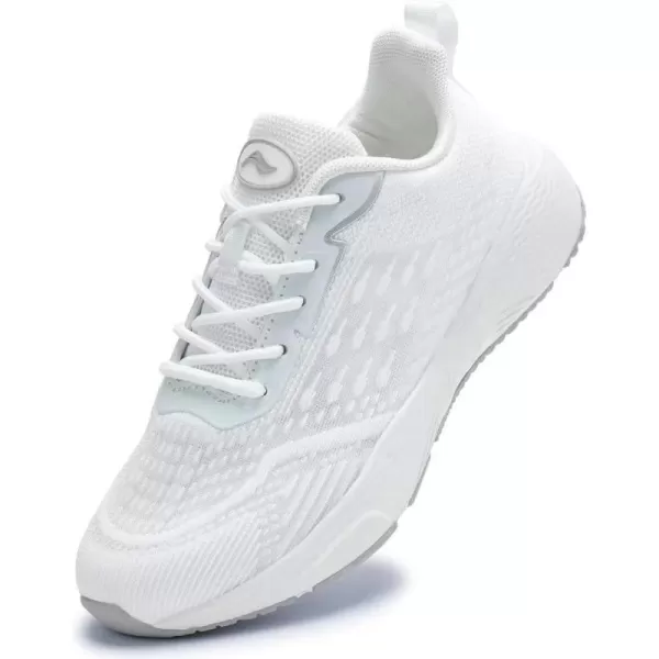 Lamincoa Womens Walking Shoes  Womens Sneakers Shoes Lightweight Breathable Slip On Tennis ShoesWhite