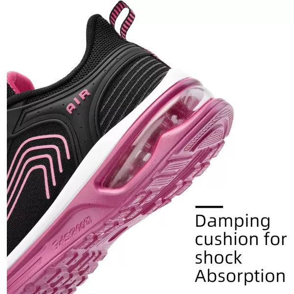 Lamincoa Women Sneakers Lightweight Womens Running Shoes Air Cushion Walking Tennis Shoes for WomenBlackrose