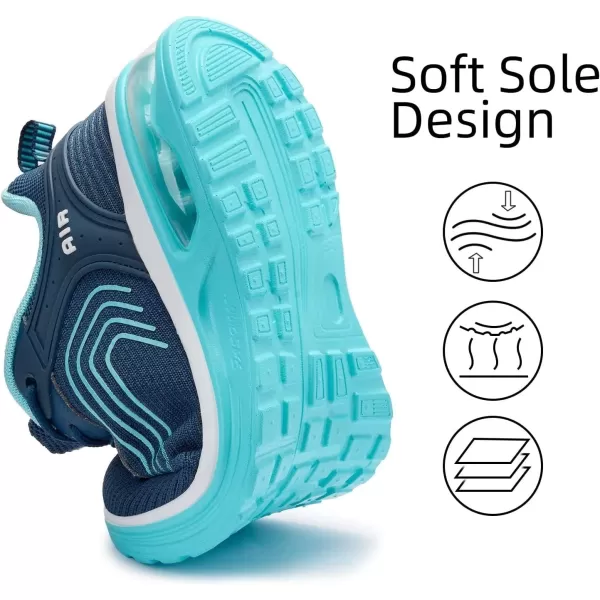 Lamincoa Women Sneakers Lightweight Womens Running Shoes Air Cushion Walking Tennis Shoes for WomenTeal