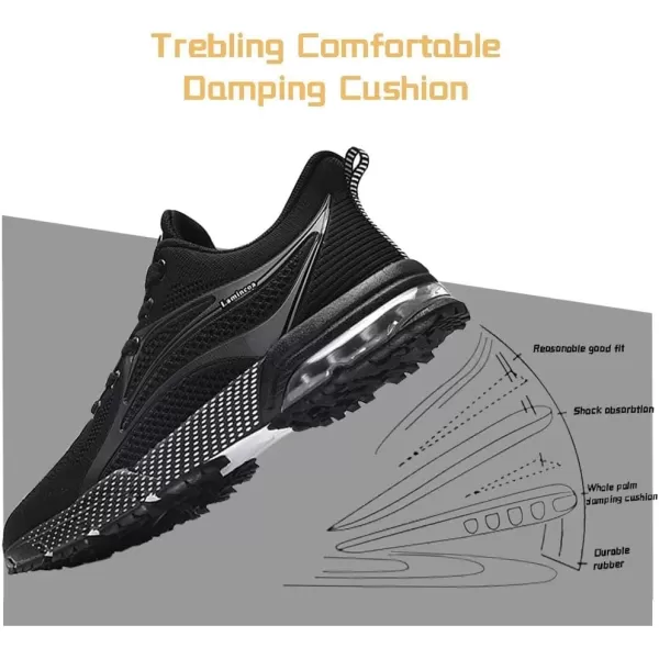 Lamincoa Womens Air Running Shoes Athletic Women Sneakers Non Slip Womens Tennis ShoesBlack