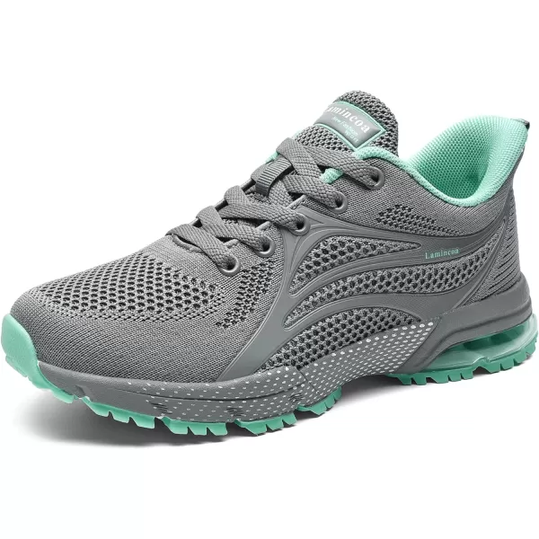 Lamincoa Womens Air Running Shoes Athletic Women Sneakers Non Slip Womens Tennis ShoesGrey