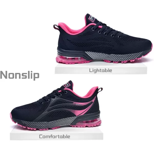 Lamincoa Womens Air Running Shoes Athletic Women Sneakers Non Slip Womens Tennis ShoesNavyrose