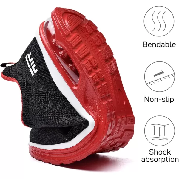 Lamincoa Womens Air Running Shoes Lightweight Women Sneakers Air Cushion Walking Tennis Shoes for WomenBlackred