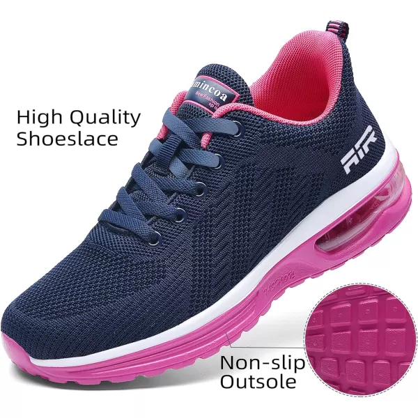 Lamincoa Womens Air Running Shoes Lightweight Women Sneakers Air Cushion Walking Tennis Shoes for WomenBluerose