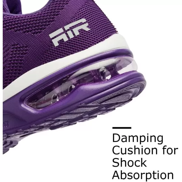 Lamincoa Womens Air Running Shoes Lightweight Women Sneakers Air Cushion Walking Tennis Shoes for WomenPurple