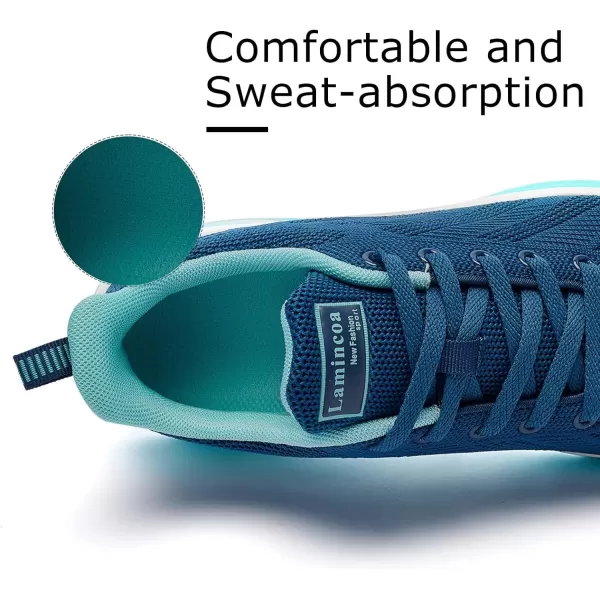 Lamincoa Womens Air Running Shoes Lightweight Women Sneakers Air Cushion Walking Tennis Shoes for WomenTeal