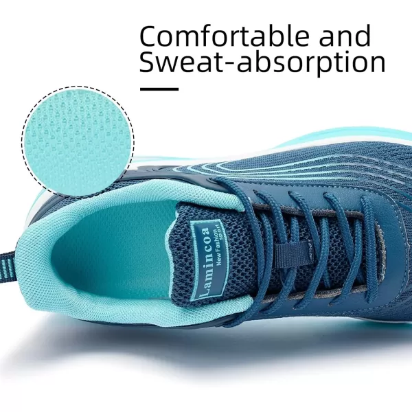 Lamincoa Womens Air Running Shoes Lightweight Women Sneakers Air Cushion Walking Tennis Shoes for WomenTealb