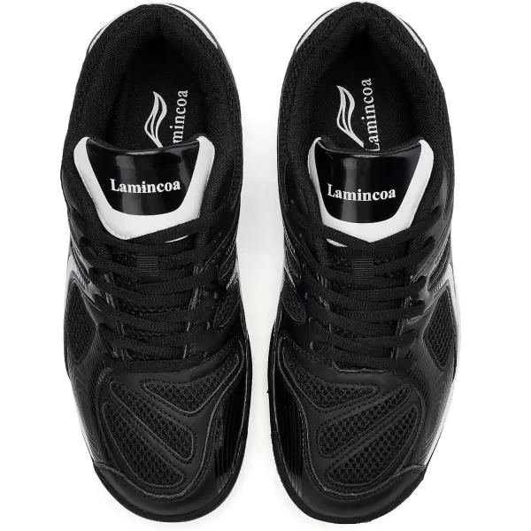 Lamincoa Womens Pickleball Shoes Tennis Court Shoes for WomenBlack