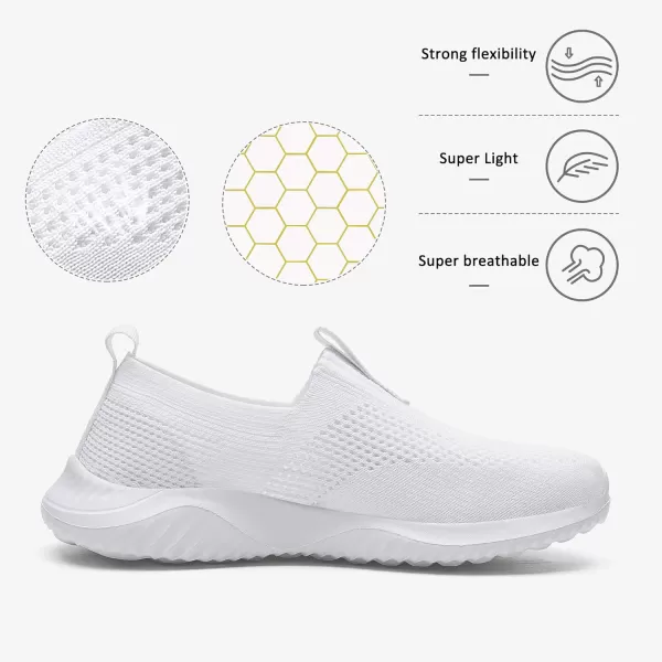 Lamincoa Womens Slip on Breathe Mesh Walking Shoes Lightweight Fashion Tennis Shoes Classic Sneakers White 10Lamincoa Womens Slip on Breathe Mesh Walking Shoes Lightweight Fashion Tennis Shoes Classic Sneakers White 10