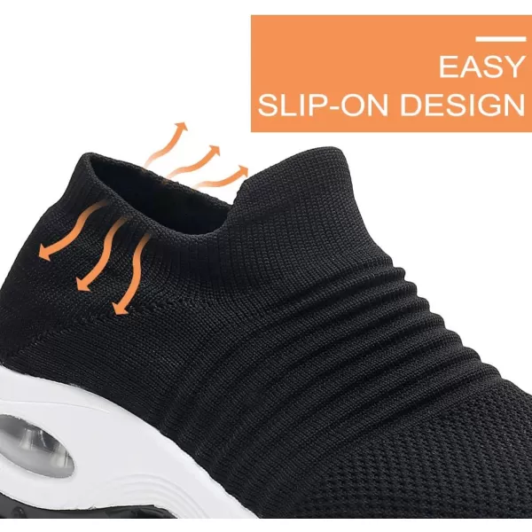 Lamincoa Womens Walking Shoes Elastic Sock Sneakers Air Cushion Slip On Breathe Comfort Outdoor Shoes Fashion CasualLamincoa Womens Walking Shoes Elastic Sock Sneakers Air Cushion Slip On Breathe Comfort Outdoor Shoes Fashion Casual