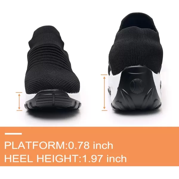 Lamincoa Womens Walking Shoes Elastic Sock Sneakers Air Cushion Slip On Breathe Comfort Outdoor Shoes Fashion CasualLamincoa Womens Walking Shoes Elastic Sock Sneakers Air Cushion Slip On Breathe Comfort Outdoor Shoes Fashion Casual