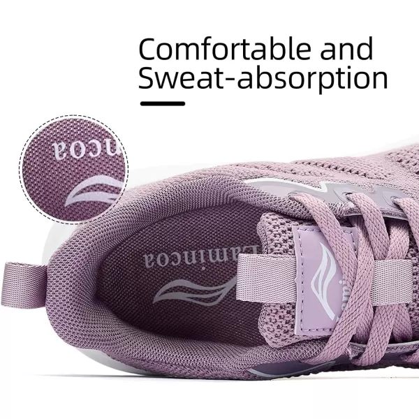 Lamincoa Womens Walking Shoes Running Sneaker for Women Tennis Athelic Gym ShoePurple