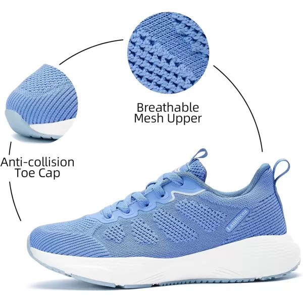 Lamincoa Womens Walking Shoes Running Sneaker for Women Tennis Athelic Gym ShoeSky Blue