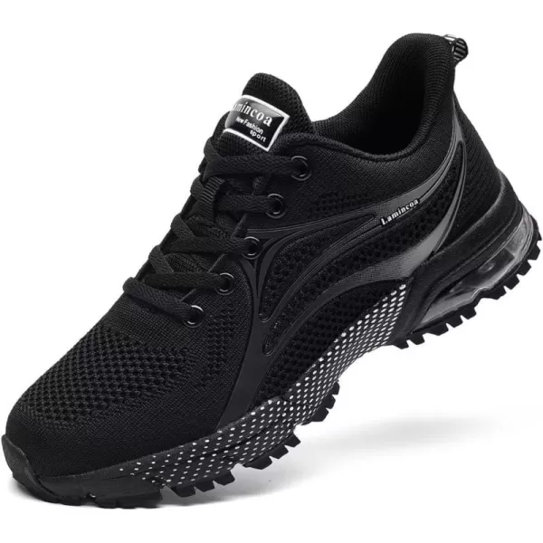 Lamincoa Womens Air Running Shoes Athletic Women Sneakers Non Slip Womens Tennis ShoesBlack