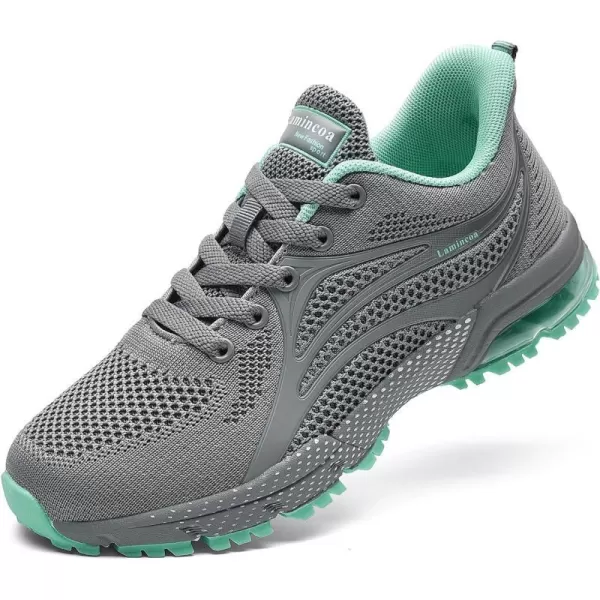 Lamincoa Womens Air Running Shoes Athletic Women Sneakers Non Slip Womens Tennis ShoesGrey