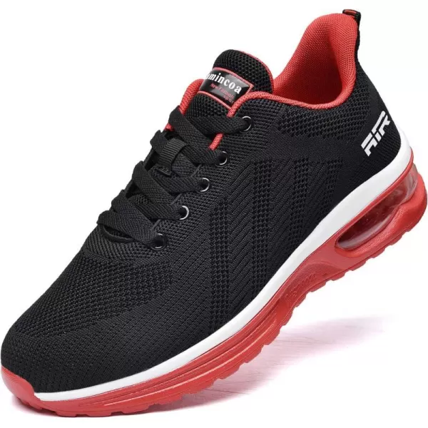 Lamincoa Womens Air Running Shoes Lightweight Women Sneakers Air Cushion Walking Tennis Shoes for WomenBlackred