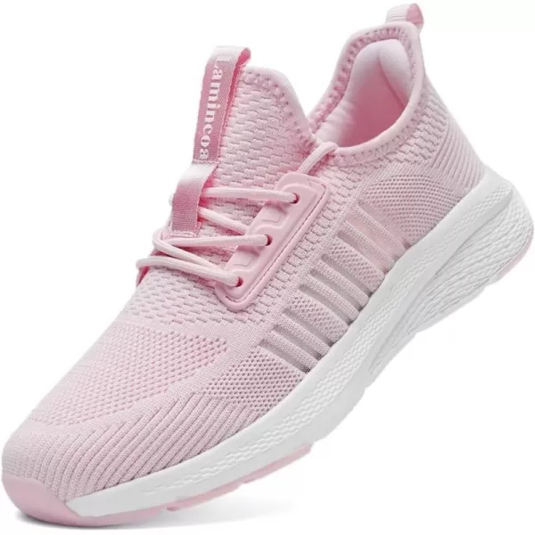 Lamincoa Womens Walking Sneakers Slip On Running Tennis Shoes Lightweight Memory Foam Comfort Casual for Gym Workout YogaPink