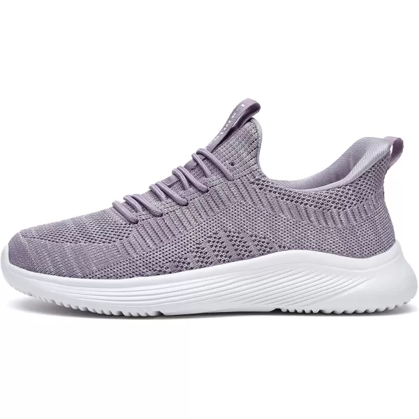 Lamincoa Womens Walking Shoes Slip On Lightweight Memory Foam Cheer Sneakers for Tennis Gym Running Workout YogaThickenpurple