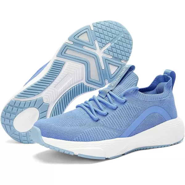 Lamincoa Womens Walking Sneakers Running Shoes  Slip On Breathable Tennis Shoes Memory Foam for Athletic Gym WorkoutBlue