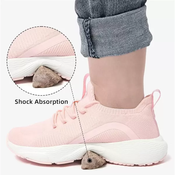 Lamincoa Womens Walking Sneakers Running Shoes  Slip On Breathable Tennis Shoes Memory Foam for Athletic Gym WorkoutPink