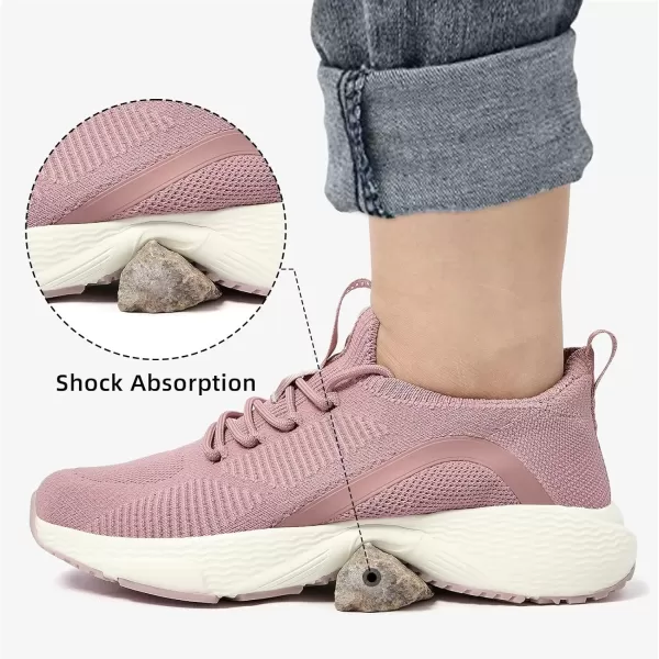 Lamincoa Womens Walking Sneakers Running Shoes  Slip On Breathable Tennis Shoes Memory Foam for Athletic Gym WorkoutPowder