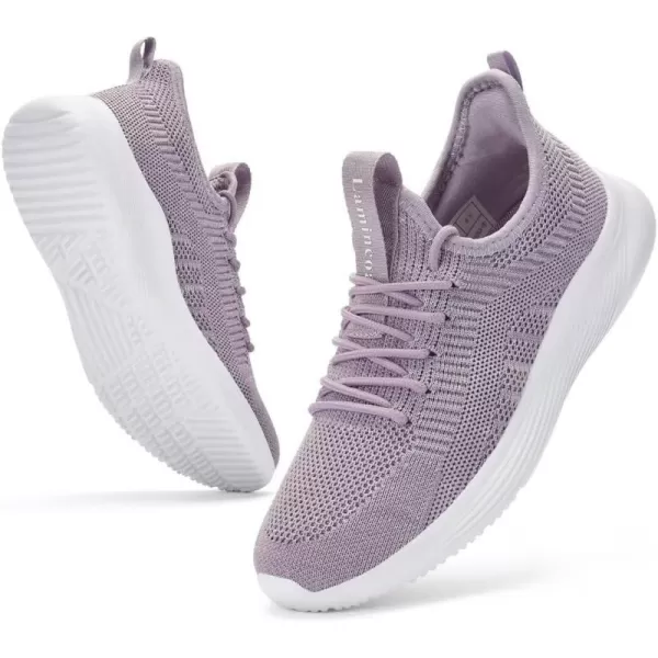 Lamincoa Slip On Womens Walking Shoes Hands Free Tennis Running Shoes Lightweight Memory Foam Gym Sneakers Jogging and Casual Sports Shoes for WomenPurple